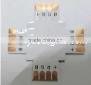 Rgb Led Strip Connector Rgb Smd Led Rgb Pcb Board 10mm "+" Shape for Rgb Led Strips High Quality 2 Years Warranty thumbnail-1