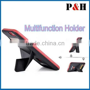 New TPU+PU Back Skin Case Cover With Card Slots Standing for IPhone6,6 Plus thumbnail-2