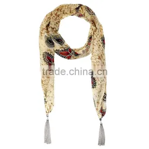 2015 Fashion Paisley Print Lightweight Infinity Loop Scarf thumbnail-2