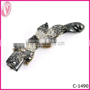 Long Black Plasitc Hair Claw Clip Extension Hot Selling For Women thumbnail-1