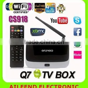 Quad Core Rk3188 XBMC Android 4.4 Wifi Bluetooth CS918 TV BOX Youtube Youporn Iptv Android tv Box Cs918 Russian thumbnail-1