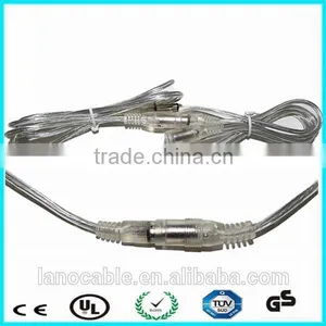 Transparent Screw Locking Male to Female 5521 dc Jack Cable thumbnail-1