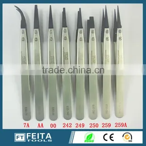 ESD Stainless Steel Replaceable Tip Tweezers/ESD Tweezers thumbnail-1