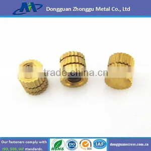 Brass Round Knurled Insert Nut thumbnail-1