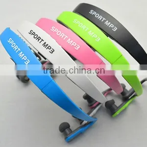 New Bulk Wireless Headset Earphone Headphone Sport Mp3 Player With FM Radio thumbnail-1