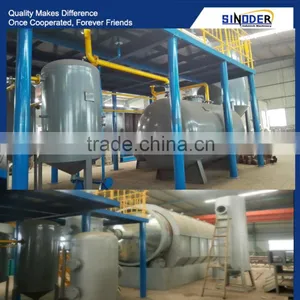 Tire Scrap Recycle Machine to Diesel Machine Pyrolysis Equipment thumbnail-1