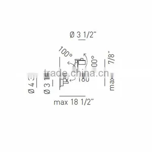 0815-11 Modern New Desig High Quality Adjustable Wall Lamp for Home Decoration thumbnail-2