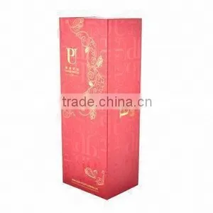 Velvet Custom Cylinder Cardboard Wine Box thumbnail-4