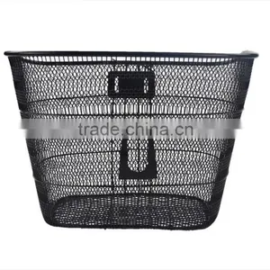 Black Steel Front Bicycle Basket HAOCHI Basket 002 003 thumbnail-1