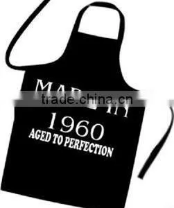 Black White Apron Kitchen Protective Clothing Cover Cotton Kitchen Apron For Men And Women thumbnail-1