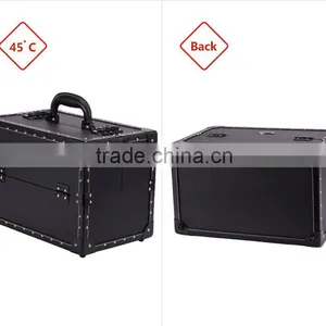 2015 Wholesale Cheap Personalized White Portable Clear Acrylic Makeup Train Case for Women thumbnail-5