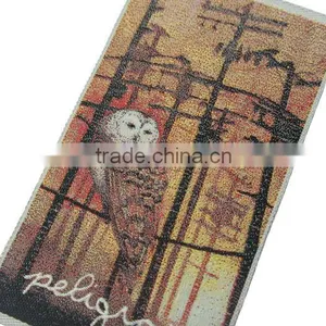 Unique Design Custom Logo Straight Cut Hat Woven Label thumbnail-1