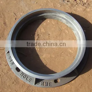 Nodular Cast Iron Manhole Covers Anti-theft Heavy Duty Corrosion Resistant Security OEM Manhole Covers China Factory Well Lid thumbnail-5