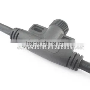 3 Pole Tee Type Led Lamp Joint Led Coupler Waterproof Wire Connector thumbnail-2