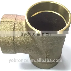 Good Quality in Taiwan Bronze Casting DWV Copper Tee Manufacture thumbnail-5