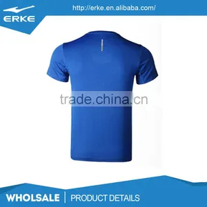 ERKE Wholesale Brand Simple 100%polyester Moisture Wicking O-neck Sports Mens Running Tee Shirt thumbnail-2