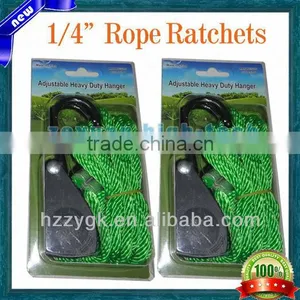 1/4" Adjustable Lighting Fixture Rope Ratchets Hangers thumbnail-1