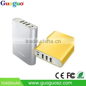 100% Quality Control External Phone Charger 10400mAh Portable 3U Power Bank thumbnail-1