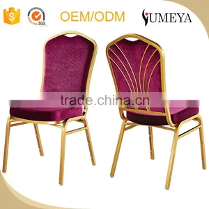 Hotel Furniture Good Quality Steel Stacking Banquet Chair Reasonable Price thumbnail-1