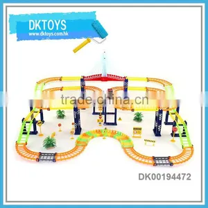 Duplex Giant Layer Vision Musical Winding Bridge Kids Toys Automatic Car Cycle Highway thumbnail-1