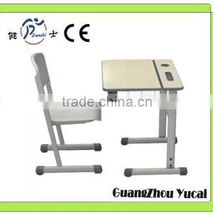 Adjustable Wood Student Chair and Desk thumbnail-1