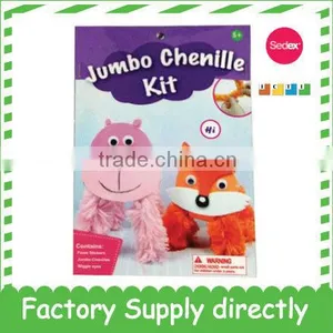 DIY Fun and Easy Jumbo Chenille Kit- Fox and Hippo thumbnail-1