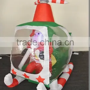 Inflatable Santa Claus in Helicopter thumbnail-1