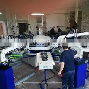 4 Colors Full Automatic T-shirt Screen Printing Machine thumbnail-1