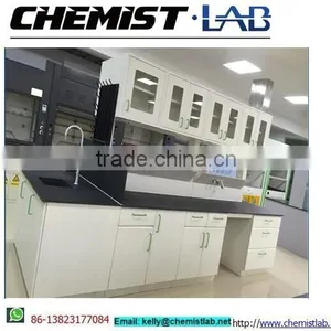 Heavy Duty Metal & Plywood Physics Lab Work Tables With Reagent Shelf & Under Shelf thumbnail-1