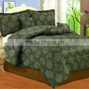 7pc Jacquard Bedding Set thumbnail-1