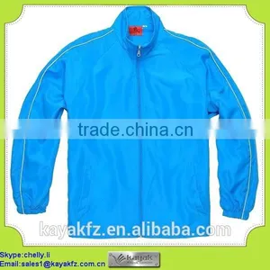Custom Blue Nylon Ski Windbreaker Jacket thumbnail-1