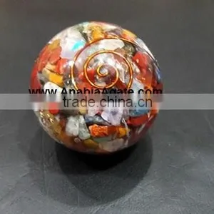 Mix Gemstone Orgone Ball : Wholesale Orgone Ball From India thumbnail-1