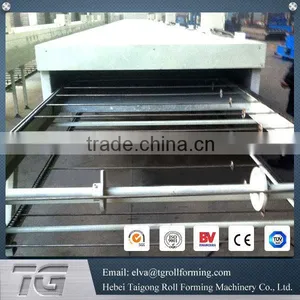 High Frequency Automatic Stone Coated Metal Roof Tile Making Machine thumbnail-3