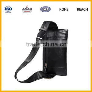Factory Direct Sale High Quality Elegant PU Waist Bag With Two Small Pockets for Out Sports, Business thumbnail-5