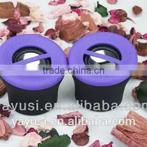 2.0 Passive Type Speaker for Computer/mobile Phone With Vibration Membrane at Bottom thumbnail-2