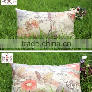 Nature Linen Material Custom Size And Printed Pillow Cover thumbnail-2