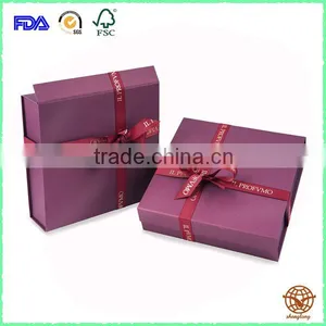 Wholesale Magnetic Cardboard Box /Luxury Box With Ribbon thumbnail-1