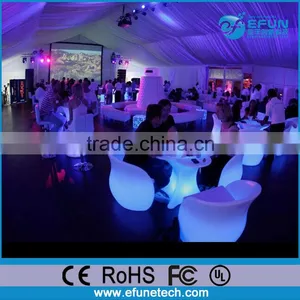 Plastic Rechargeable Illuminated Led Bar Table, Led Lighting Nightclub Bar Table thumbnail-4