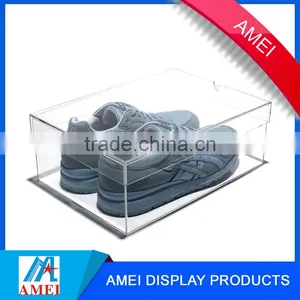 Professional Manufacturer and Cheap Clear Square Acrylic Shoe Display Box thumbnail-1