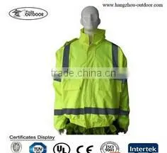 Mens Yellow 3mm Reflective Strpies Working Safety Jackets thumbnail-1