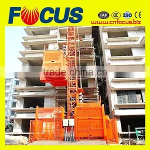 China SC200/200 Gear Rack Lift With 2ton Cage Machine Construction in Negeria thumbnail-1