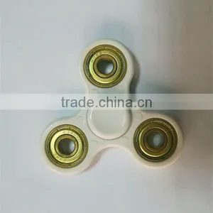Hybrid Si3n4 Ceramic Bearing Hand Spinner Fidget Toy White Color ABS Mold PLASTIC Holder With Gold Bearing 608zz thumbnail-6