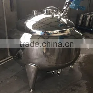 Stainless Steel Steam Jacketed Mixing Tank With Reducer thumbnail-1