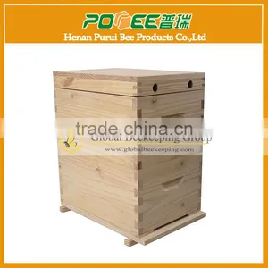 Unassembled 1/2/3 Layer NZ Pine Wood Langstroth Bee Box for Honey Beekeeping thumbnail-1