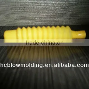 OEM Blow Molding Yellow Plastic HDPE Corrugated Pipe Plastic Pipe Elbow for Sale thumbnail-2