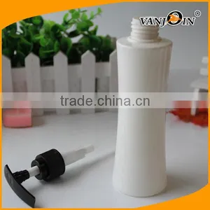 200ml Waist Shaped White Lotion Bottle With Black Pump thumbnail-3