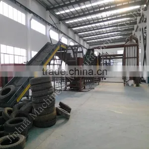 Plastic and Tire Crushing Machine Tire Shredder thumbnail-1