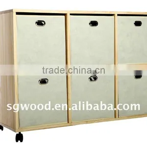 New Design FSC Office Six Drawers Wooden Storage Cabinet thumbnail-1
