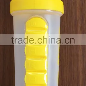 700ml Protein Shaker With Built-in Daily Pill Box Organizer thumbnail-3