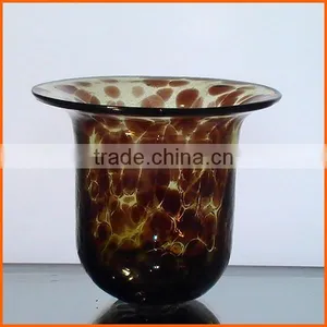 Hot Selling Amber Replacement Glass Candle Holder thumbnail-1